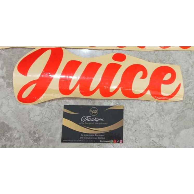 

Stiker / Sticker Juice Bisa Custom Bisa COD