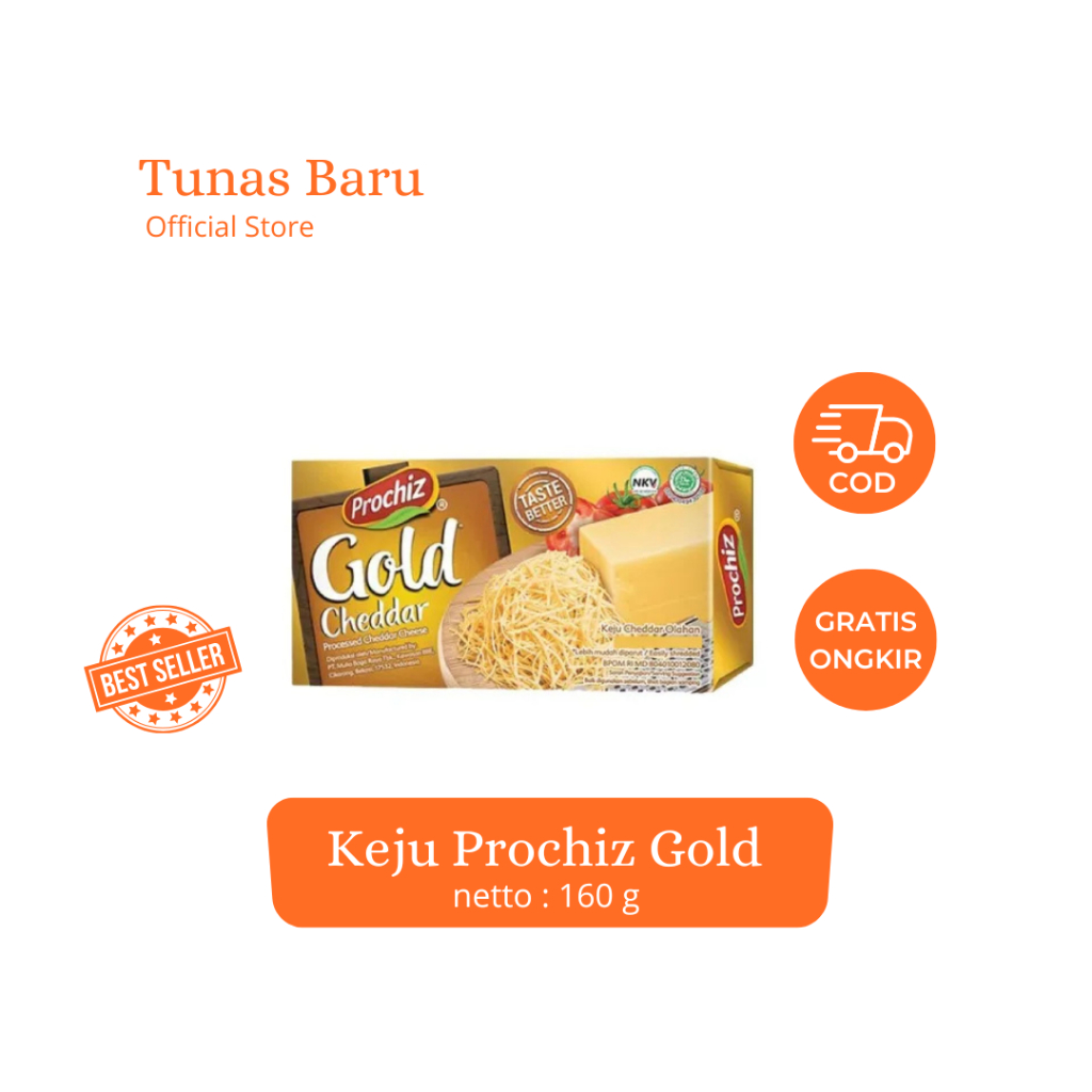 

Prochiz Gold Keju Cheddar 160g