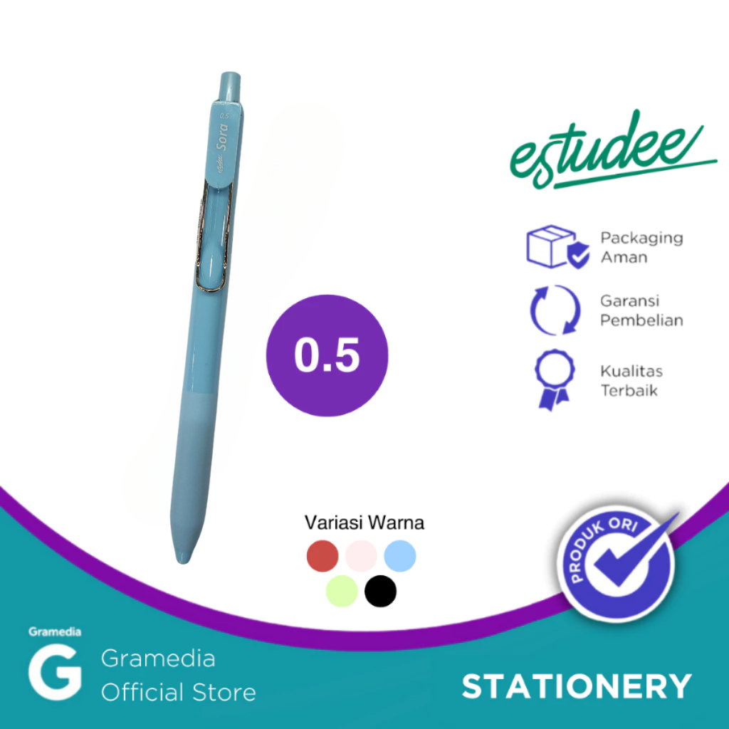 

ESTUDEE SORA GELPEN 0.5 INK BLACK -BLUE EGP 242
