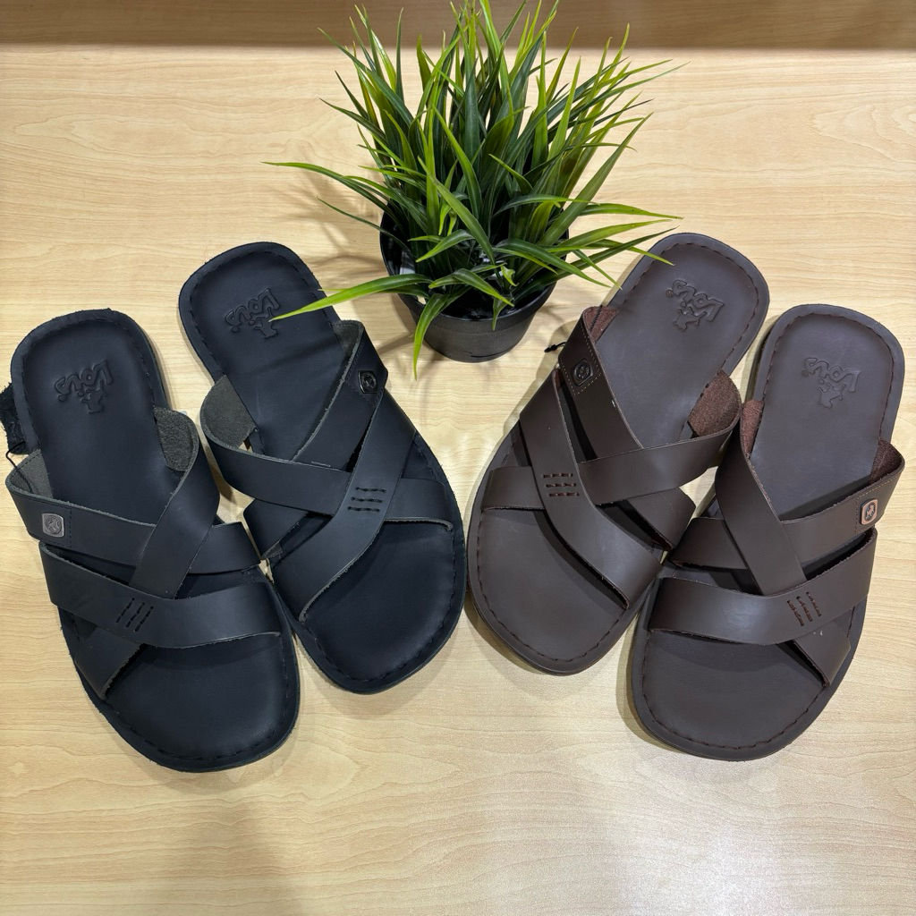 Sandal kulit lois 100% original pria terbaru