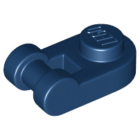 Lego 26047 part Plate, Round 1 x 1 with Bar Handle dark blue
