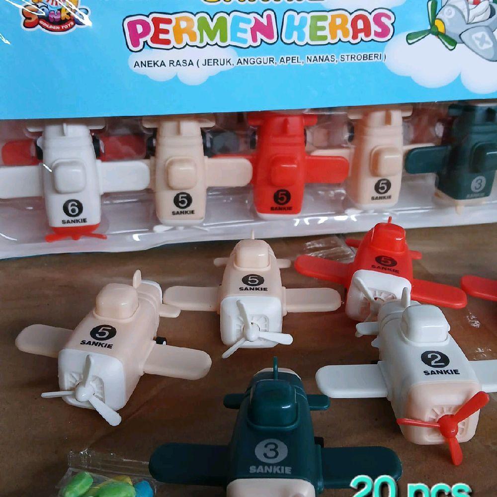 

permen hadiah PEAWAT BALING BALING isi 20pcs