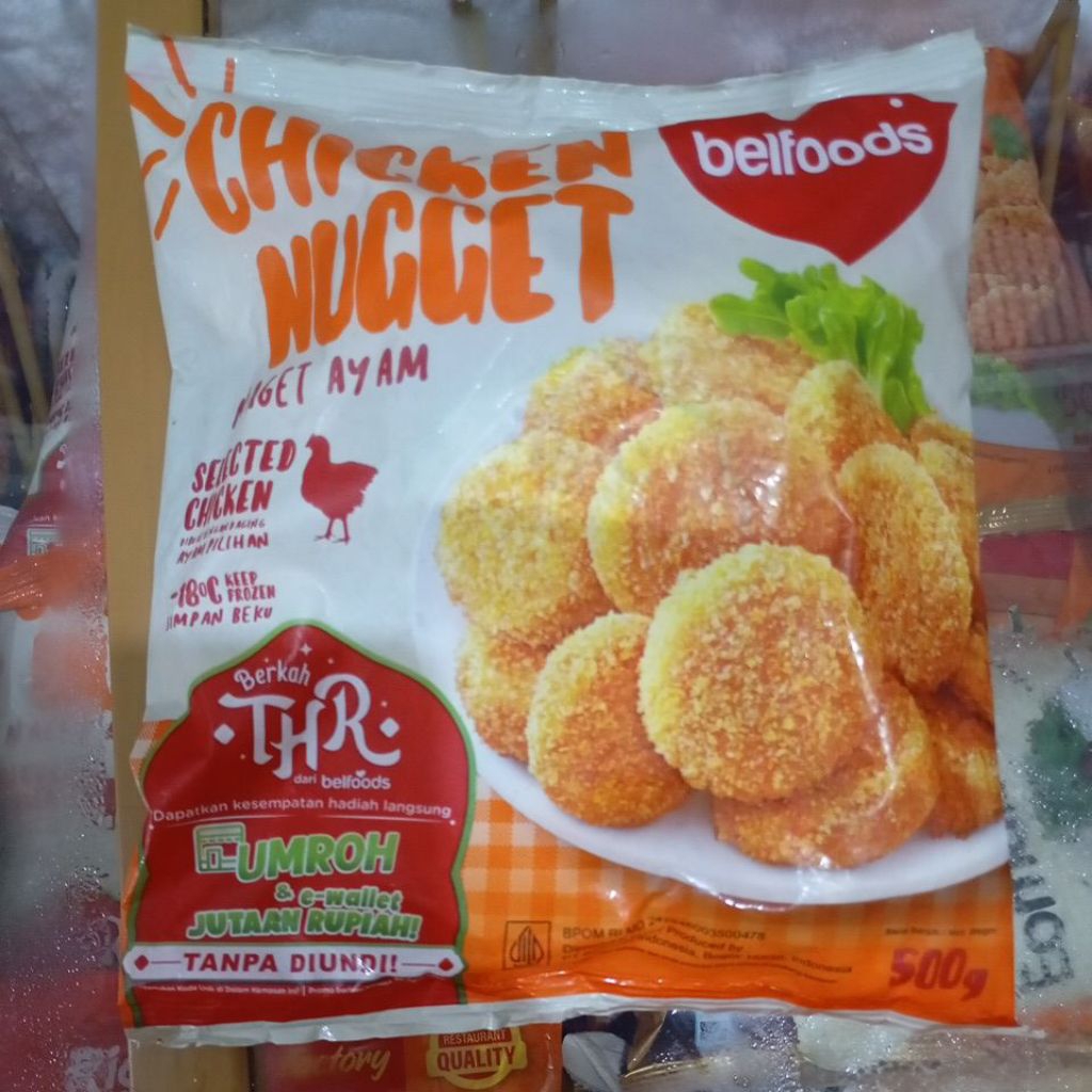 

BELFOODS Favorit Love Chicken Nugget 500 gram Naget Ayam 500gr
