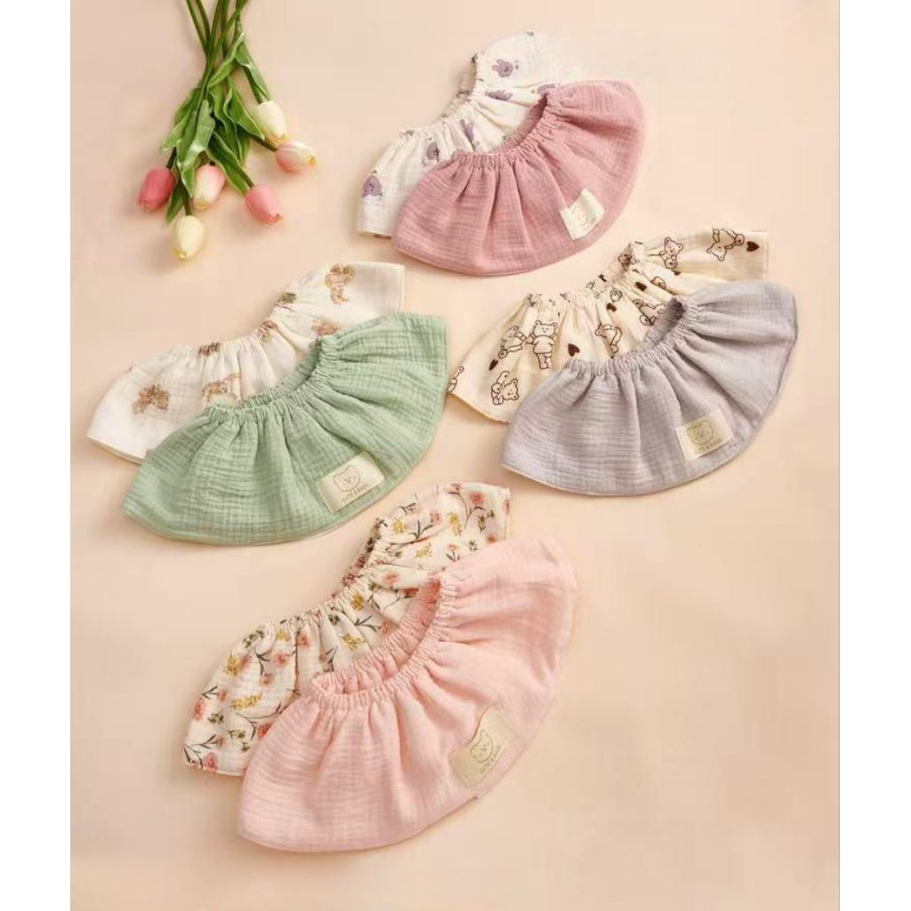 Bib bayi | slaber bayi full karet isi 2pcs