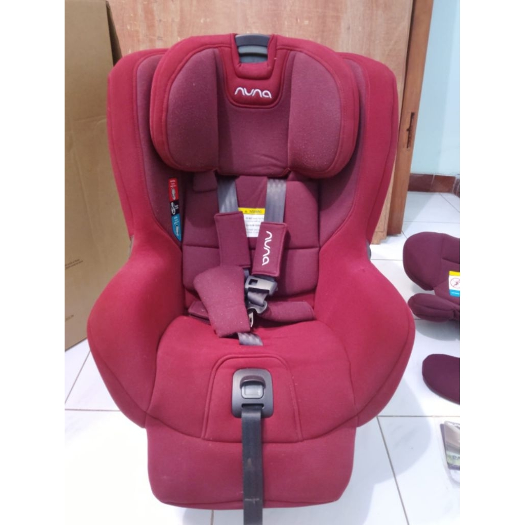 preloved nuna car seat red berry