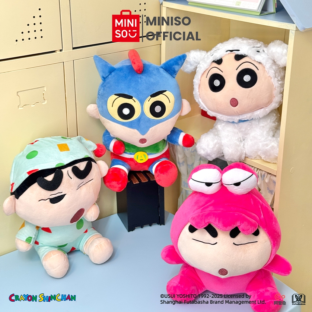 MINISO Crayon Shinchan Super Costume Adventure Collection 11in. Costume Plush Toy Boneka Kostum Kara