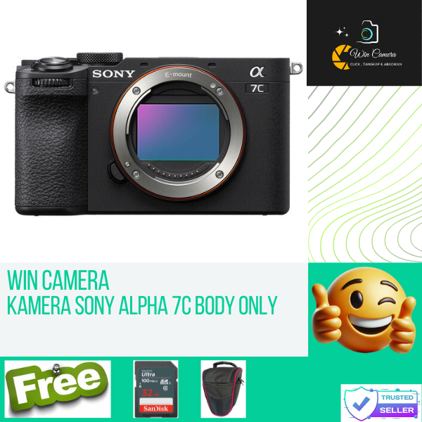 Kamera Sony Alpha 7C Body Only / Camera Sony / Kamera Mirrorless / Camera Mirrorless