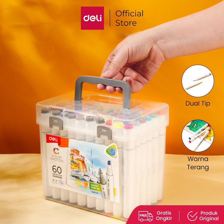 

KODE A22A Deli Spidol Sketsa Sketch Marker 24 Hingga 8 Warna Dual Tip E783