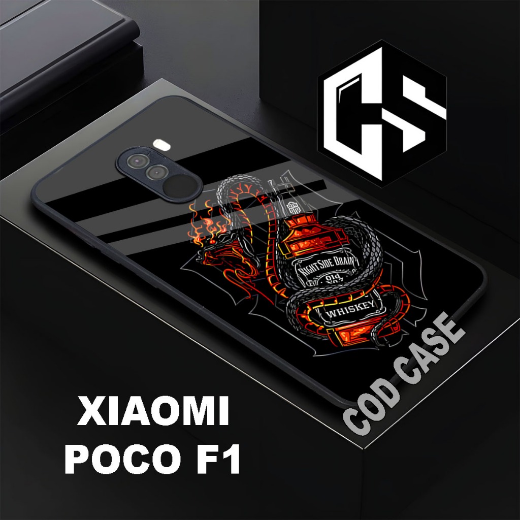 (COD 118)Softcase Glossy POCO F1/case poco f1 glitter/casing poco f1 glitter/case poco f1