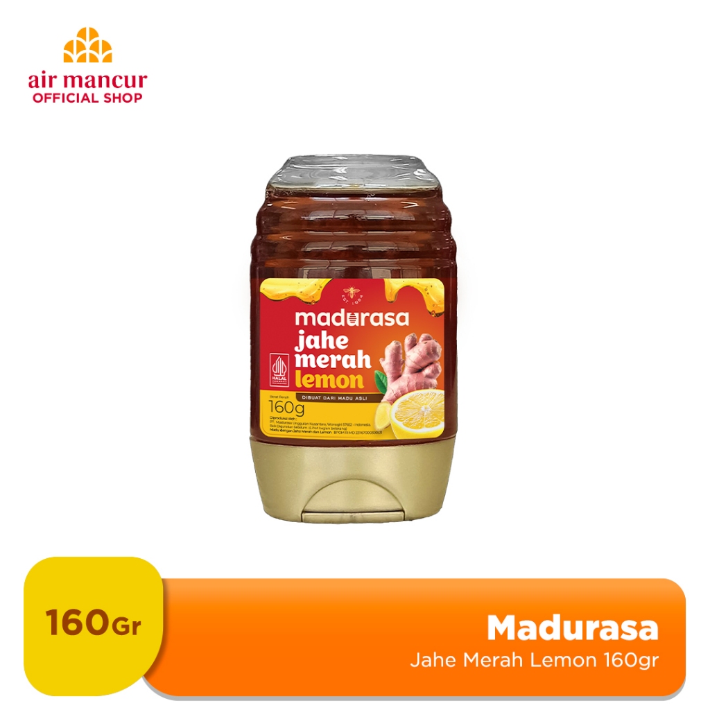 

Madurasa Jahe Merah Lemon Botol PET 160Gr - Madu Murni