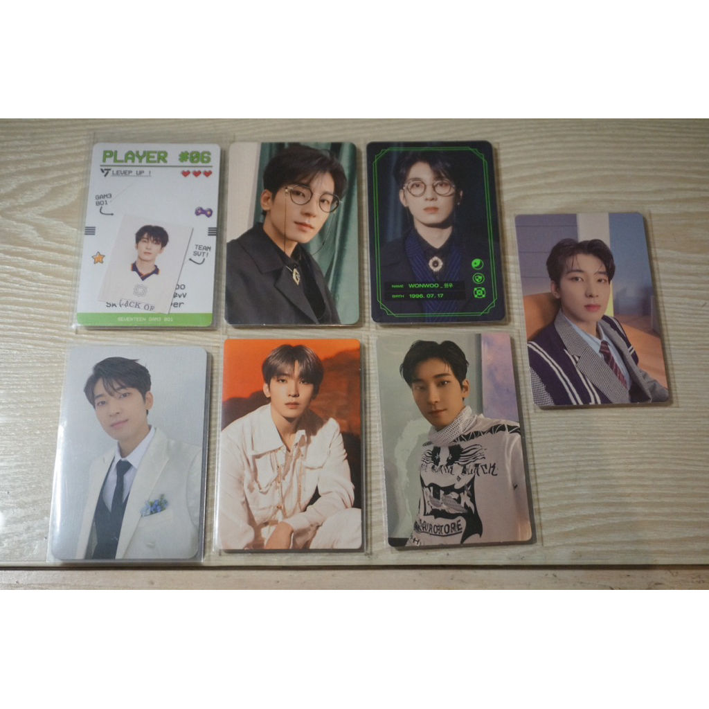 (READY) WONWOO PHOTOCARD SEVENTEEN 100% OFFICIAL GAME BOY, DLL