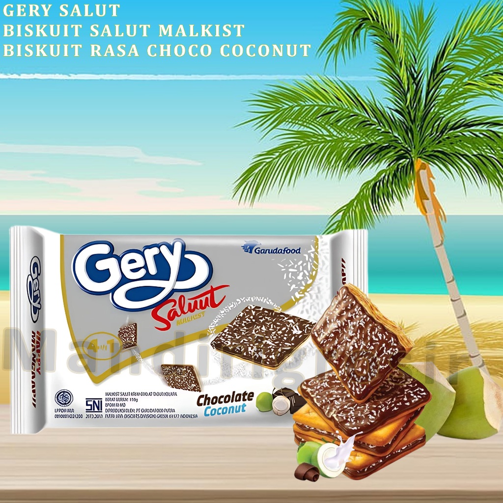 

Biskuit Chocolate Coconut * Gerry Salut Malkist * Biskuit Coklat Tabur Kelapa * 105gr