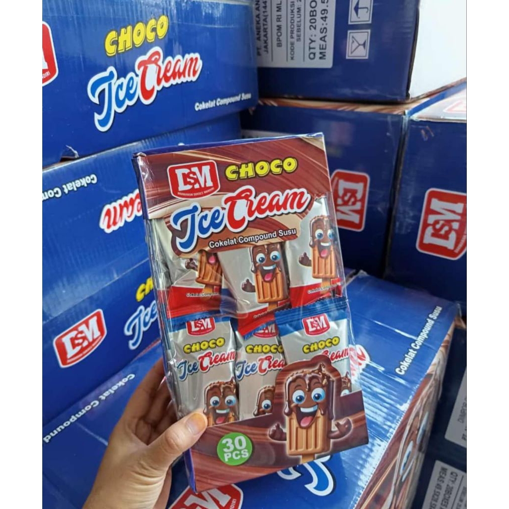 

DSM COKLAT CHOCO ICE CREAM ISI 30