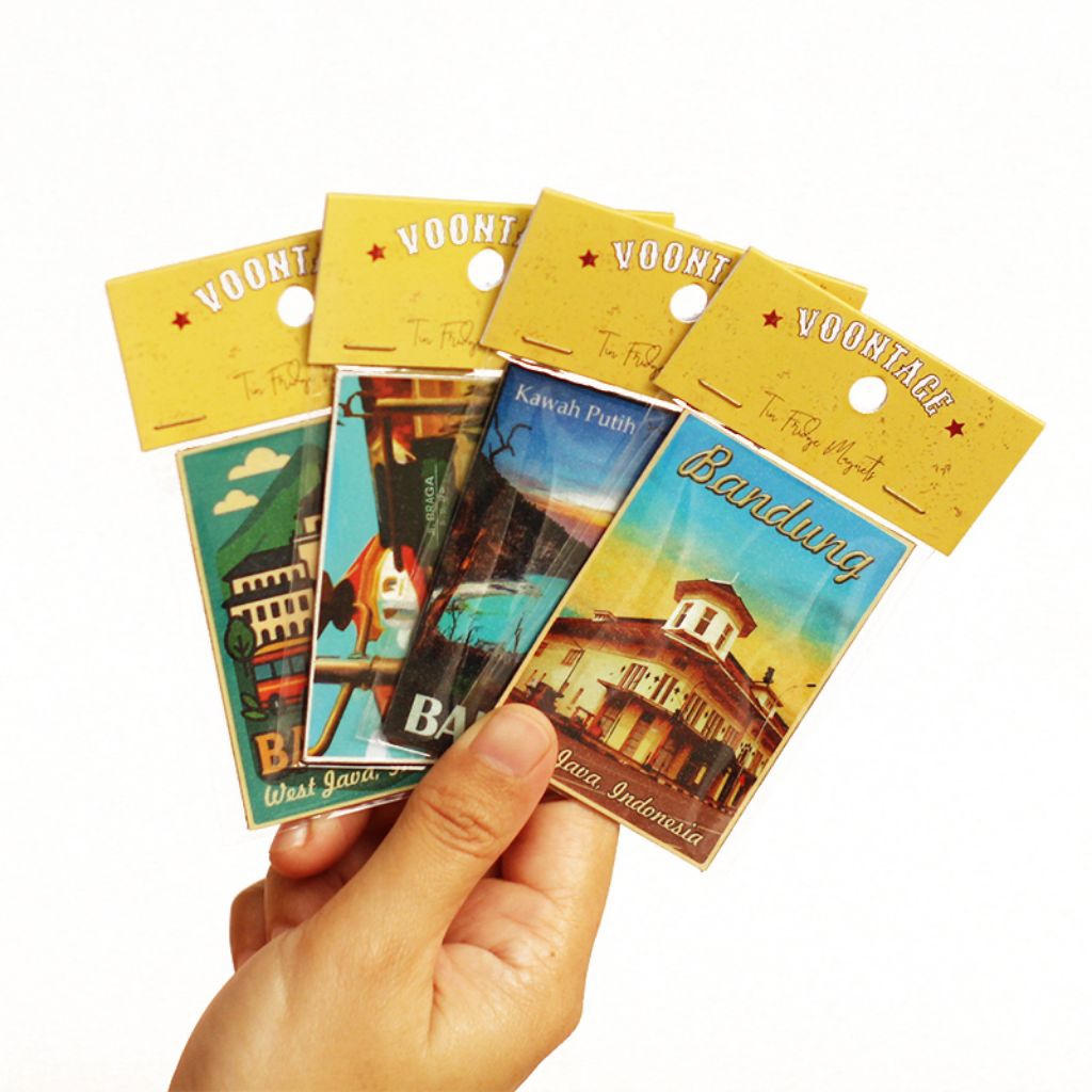 Magnet Kulkas Bandung Besi Souvenir Oleh-Oleh Bandung