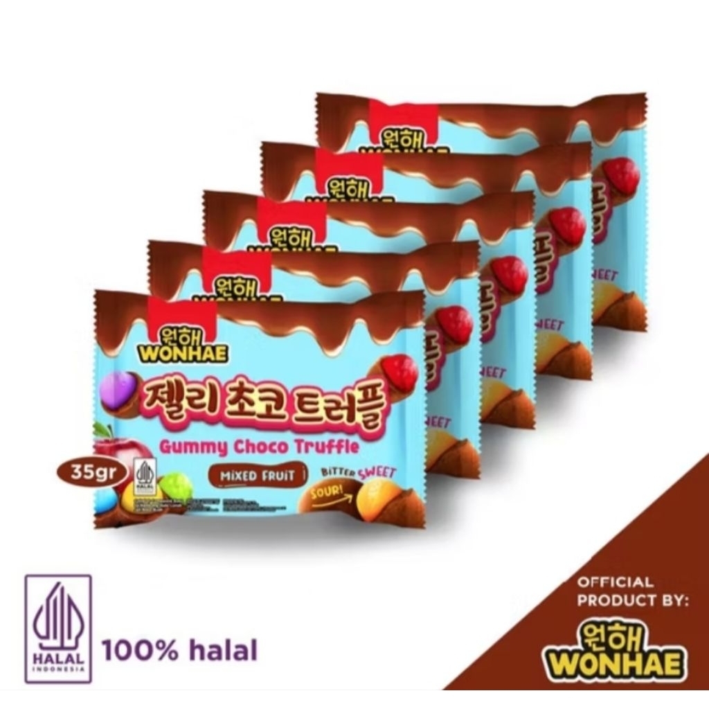 

Paket 6 Pcs Wonhae Gummy Choco Truffle 35 gr