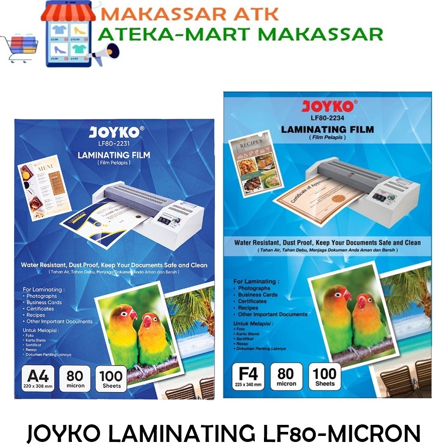 

KODE V26O PAK JOYKO LAMINATING FILM LF82231 A4 LF82234 F4 8 MICRON