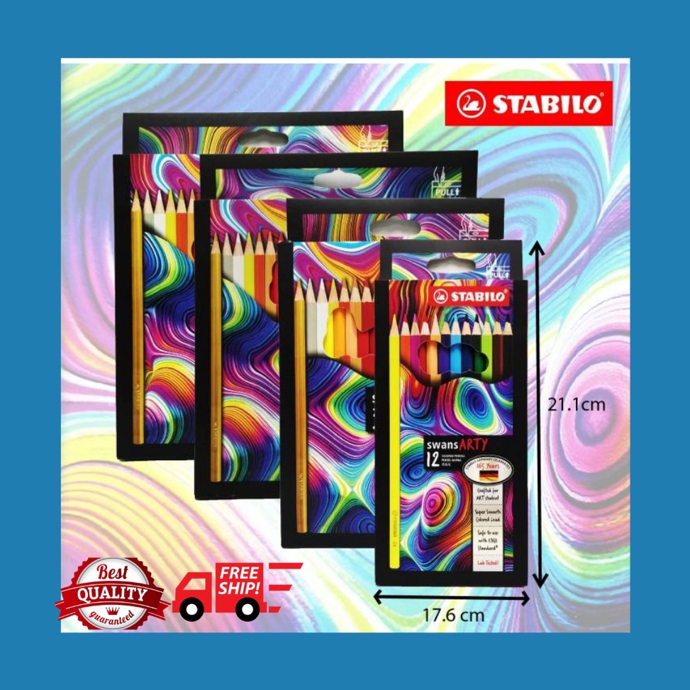 

KODE I3S PENSIL WARNA PANJANG STABILO 152 Pensil Warna 12 24 36 48 Colour