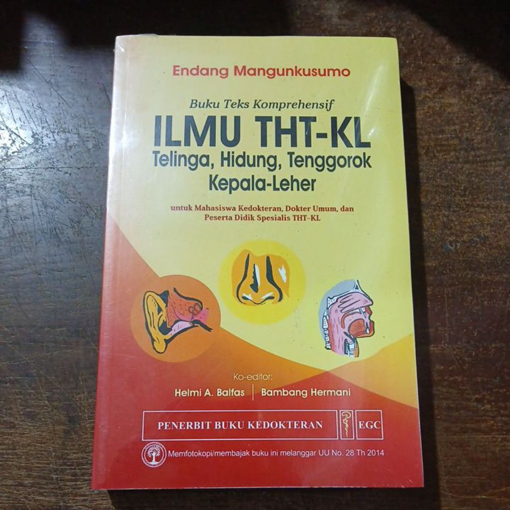 Buku Original Buku Teks Komprehensif Ilmu THT - KL Telinga, Hidung, Tenggorok - Kepala - Leher ~ EGC