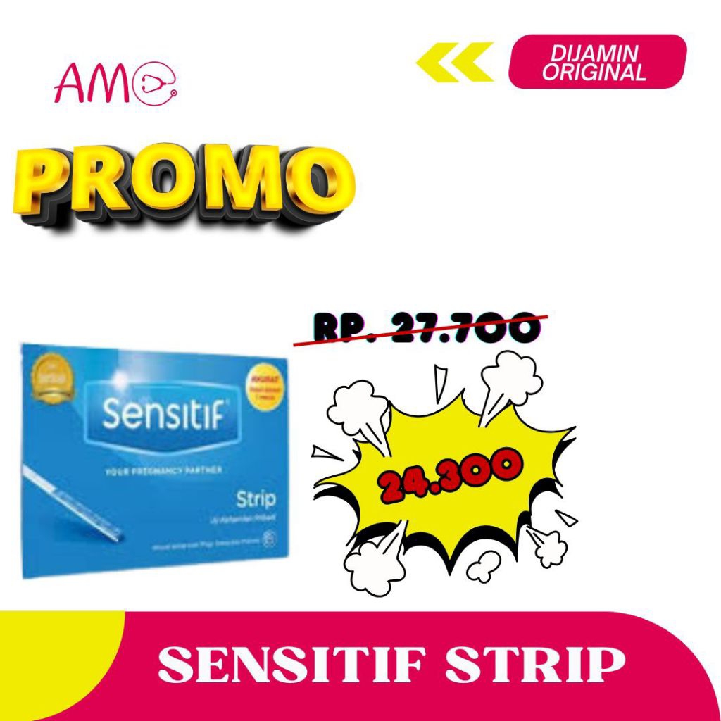 PROMO TEST PACK SENSITIF STRIP ALAT UJI POSITIF KEHAMILAN