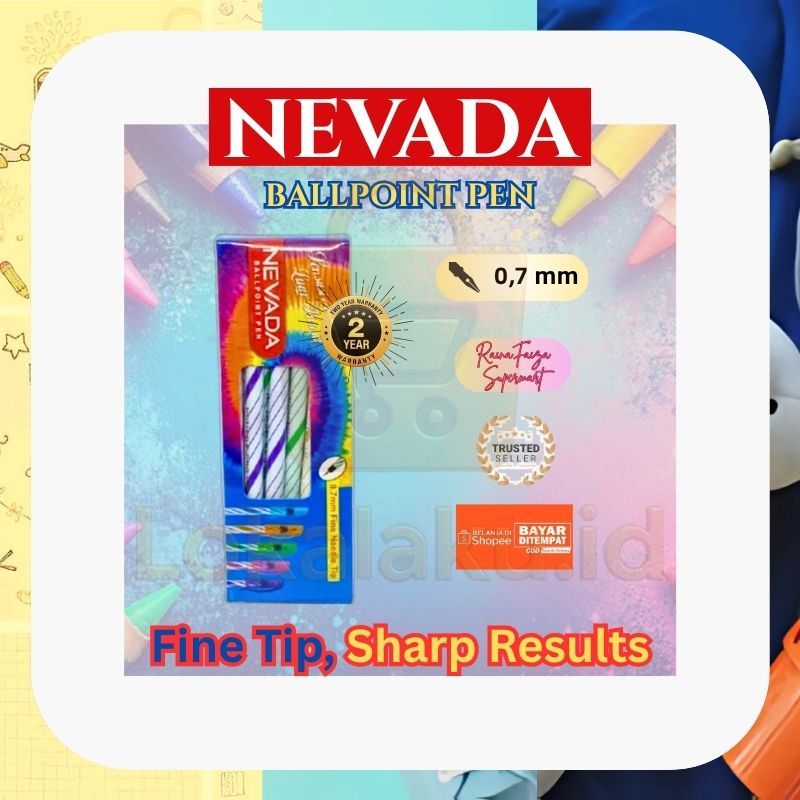 

Pulpen Lilin Twist Nevada 923 ST – Pulpen Sekolah 1 Kotak 12 Pcs Harga Hemat Grosir Termurah