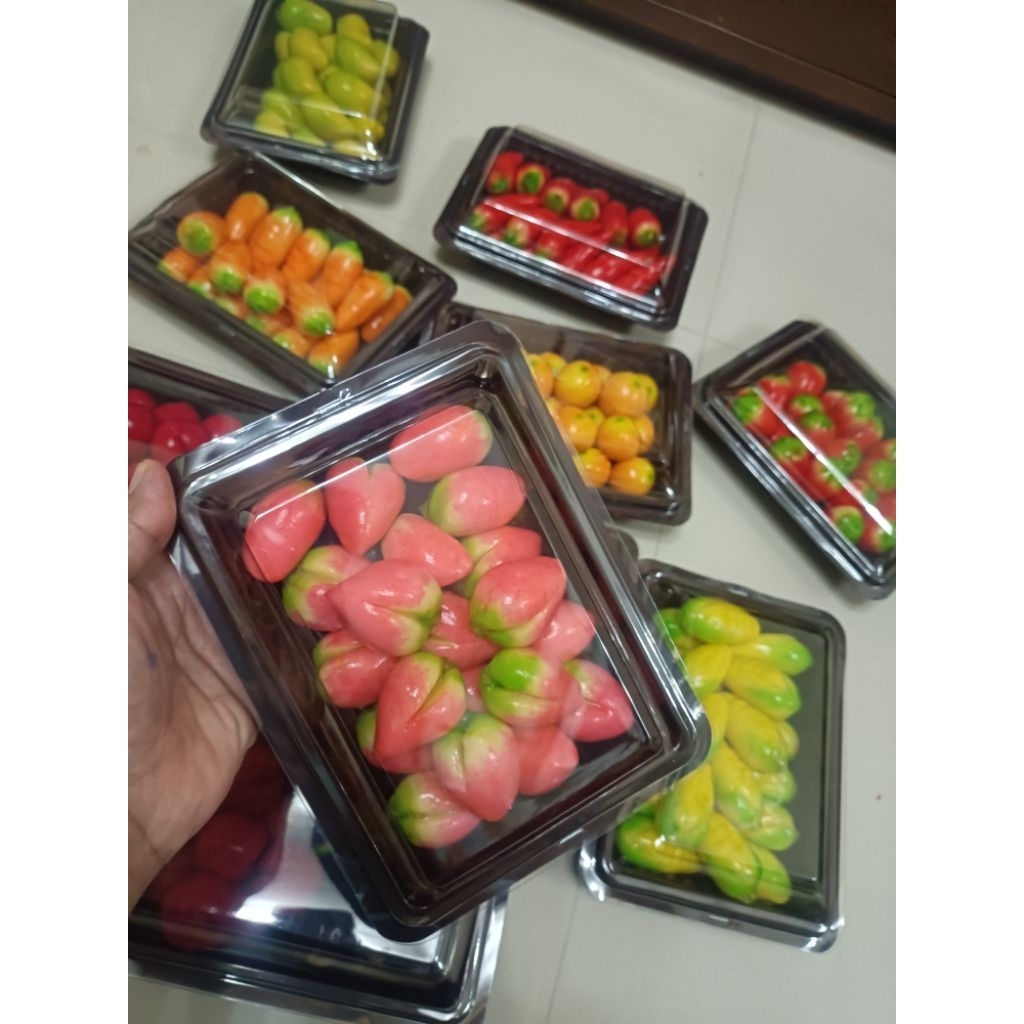 

Kue Lukchup Dessert Thailand Kue Fantasi Buah Mini Enak Halal
