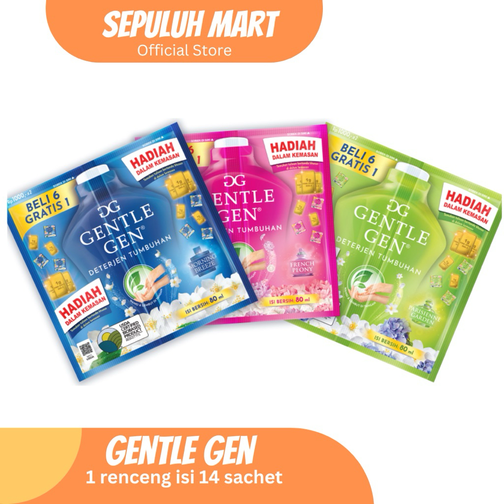 Deterjen Cair Gentle Gen Konsentrat 1 renceng