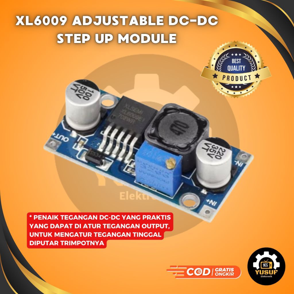 XL6009 XL 6009 Step Up Boost DC-DC 4A Adjustable Modul DC XL-6009