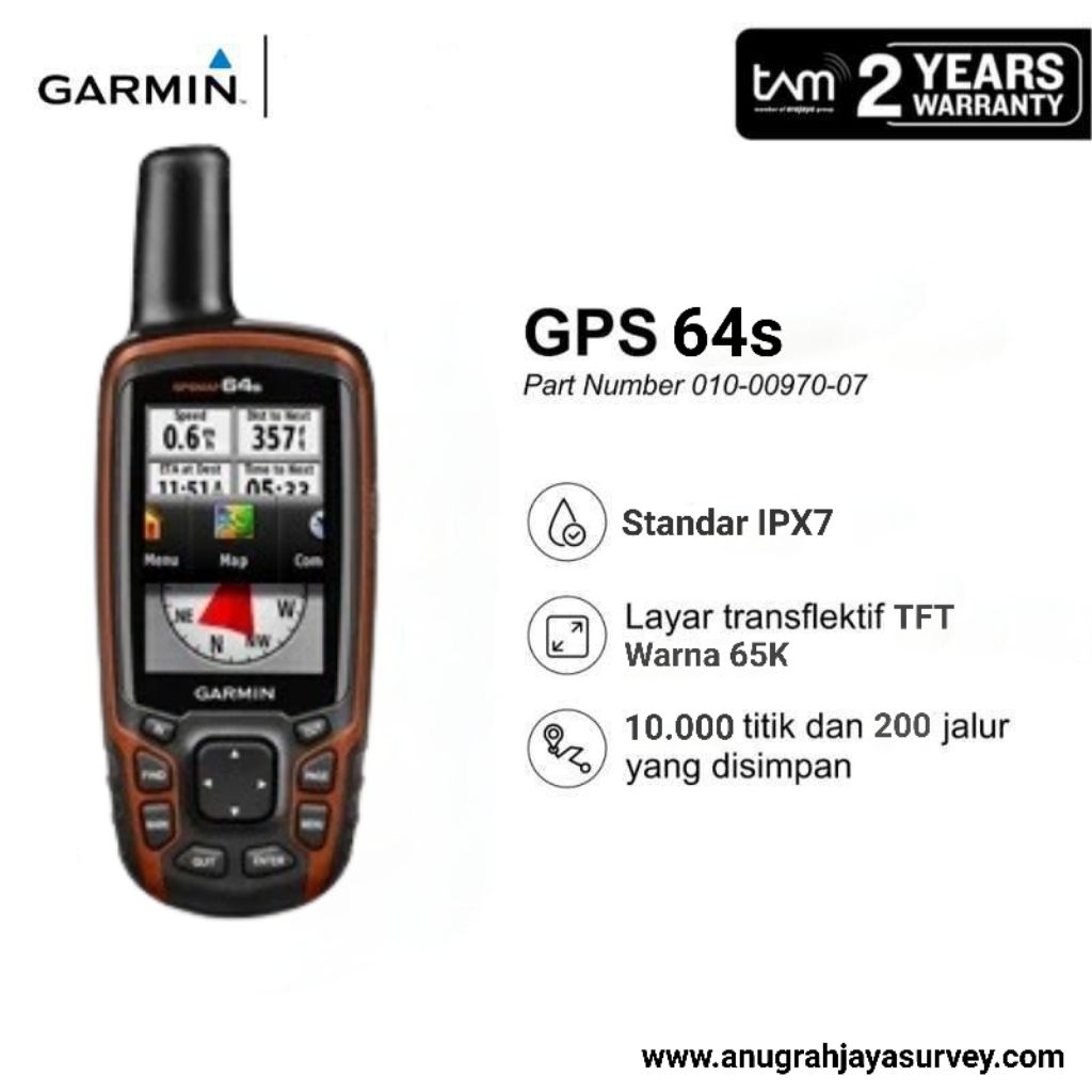 Gps Garmin 64s Baru Original / Gps Garmin 64s Baru