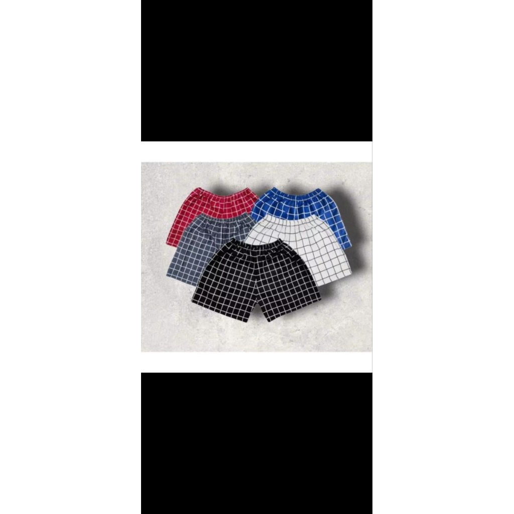 KOLOR BOXER DEWASA PRIA WANITA/CELANA PENDEK PRIA/CELANA PENDEK WANITA MOTIF GARIS GARIS