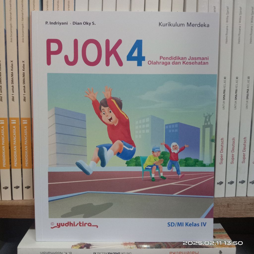 Buku Penjasorkes Kelas 4 SD Kurikulum Merdeka Yudhistira / Penjas Orkes SD / PJOK kelas 4 SD