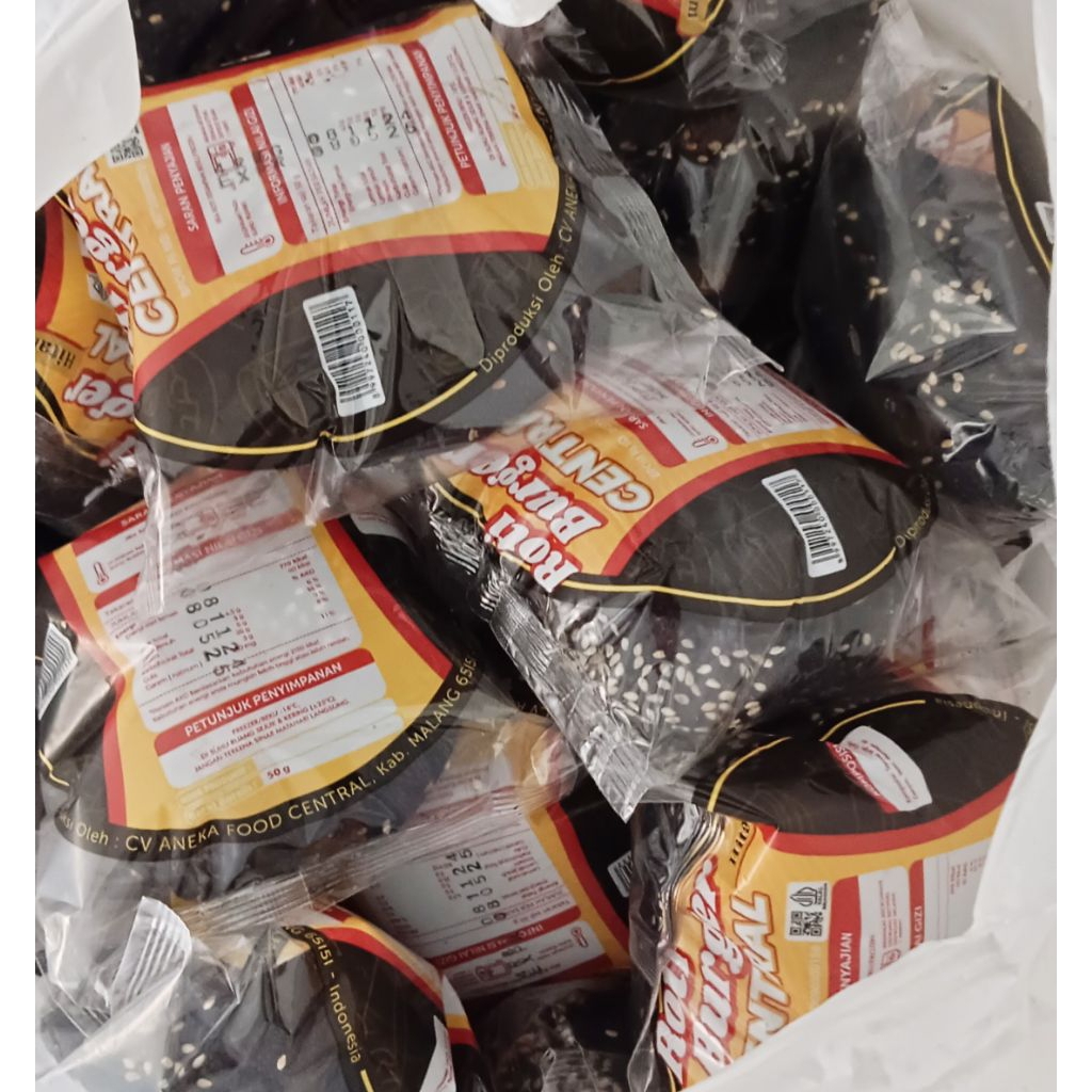 

Roti Bun Burger Hitam Standart Size