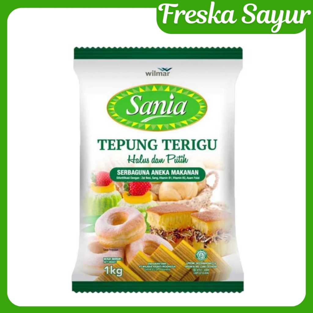 

Sania Tepung Terigu Serbaguna Halus Putih 1kg Untuk Aneka Kue