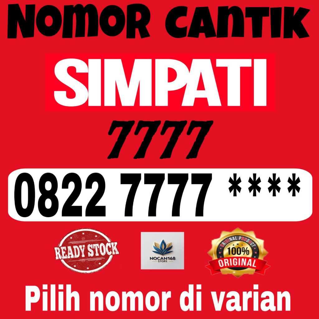 nomor cantik simpati kartu perdana telkomsel 7777