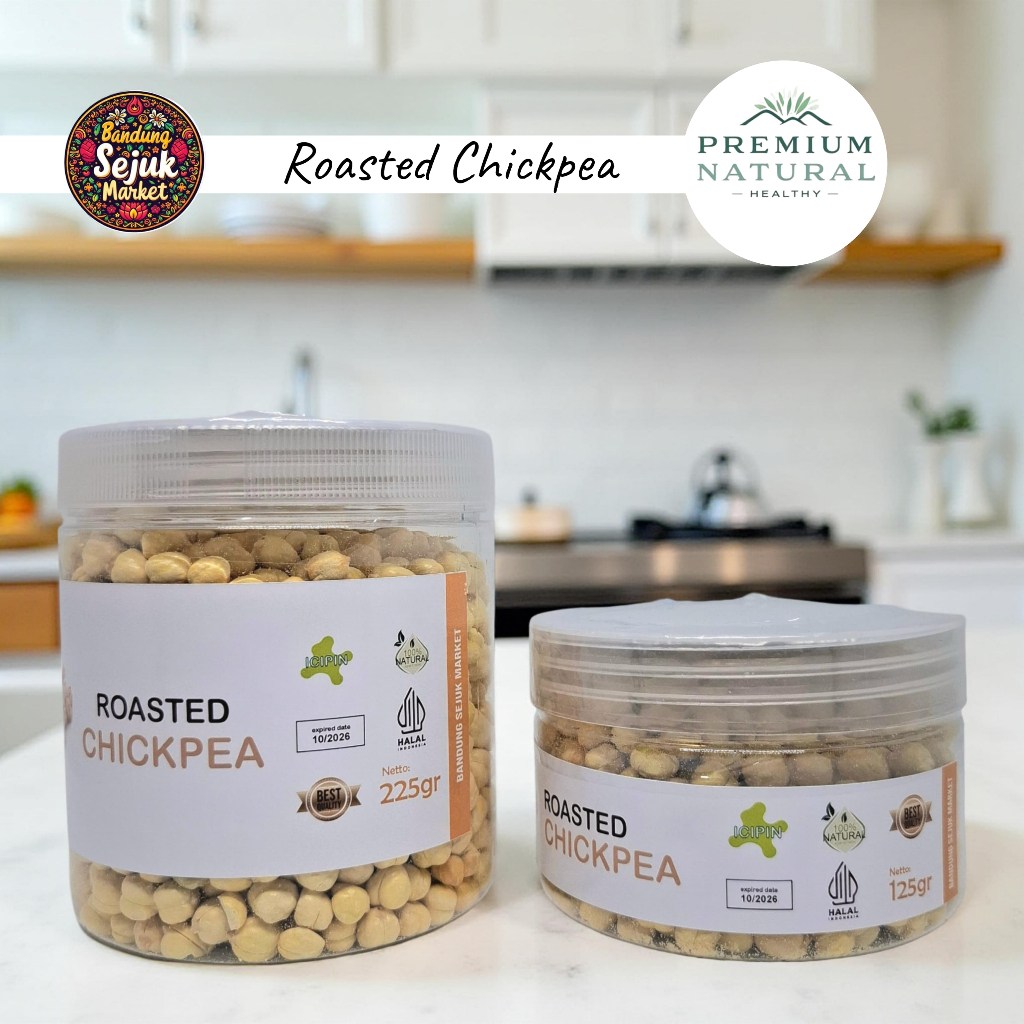 

Kacang Arab Panggang Renyah Premium Original 100% Roasted Chickpea