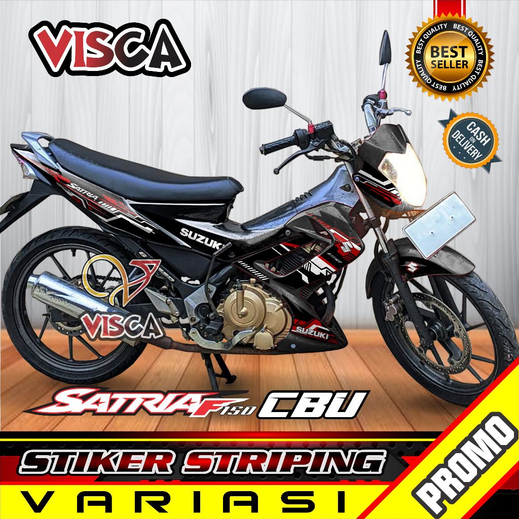 Stiker Striping Satria Fu Cbu Variasi HITECH