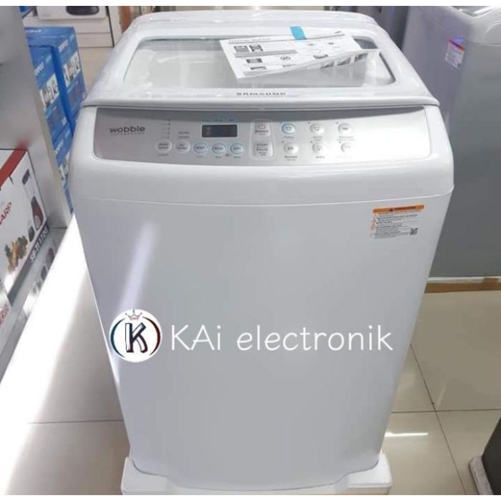 mesin cuci samsung wobble 8kg top loading WA80H4200W