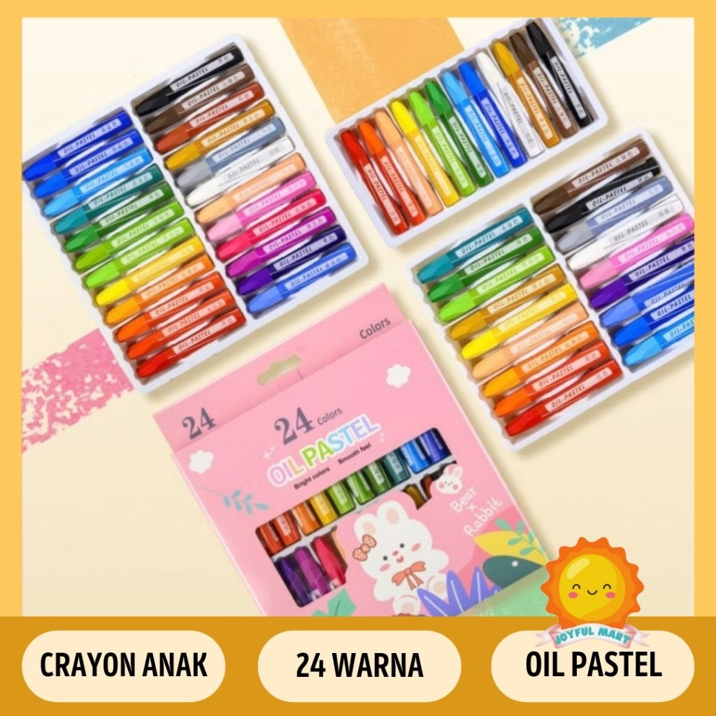 

Crayon Mewarnai Oil Pastel 24 Color