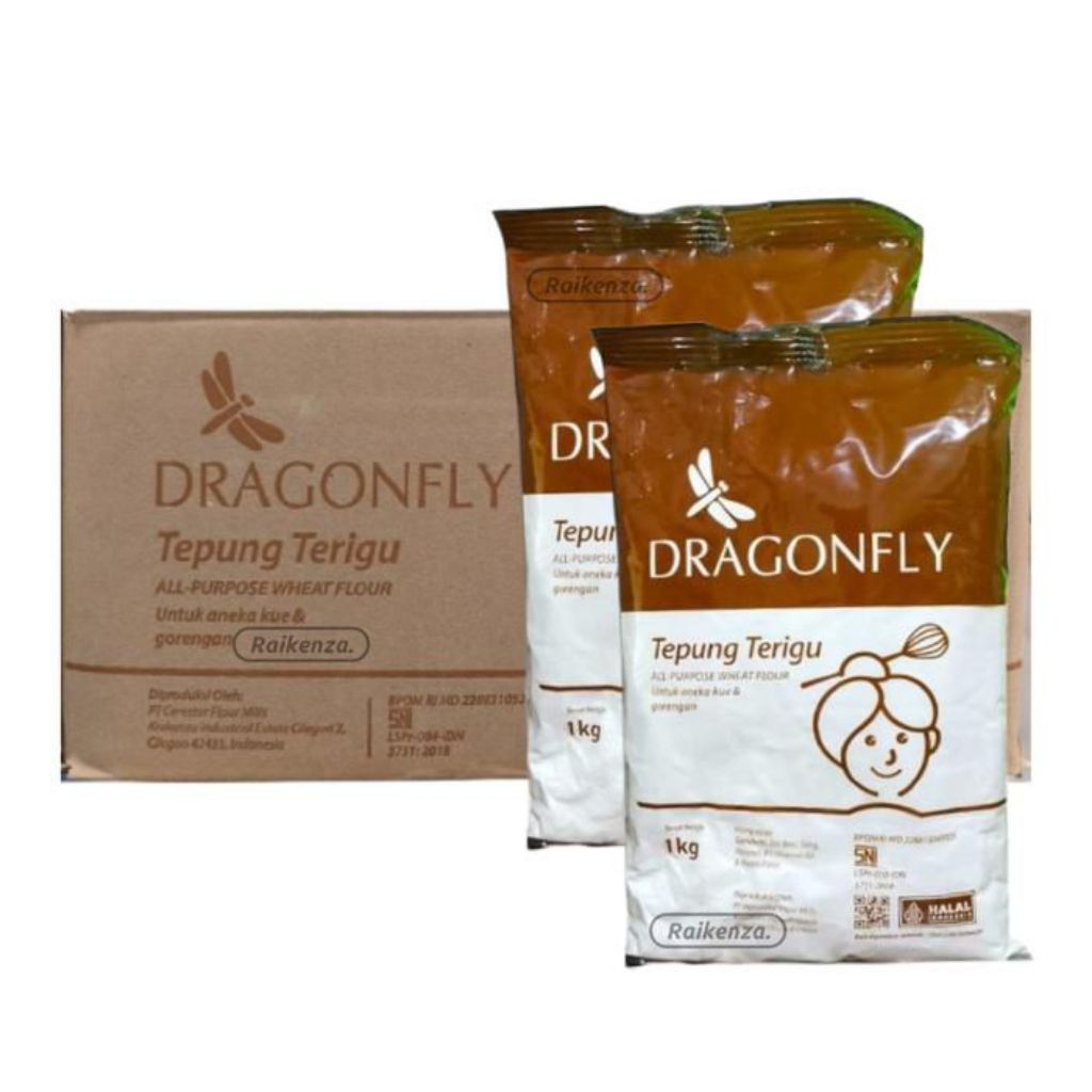 

Tepung Terigu Dragonfly 1kg Promo!!