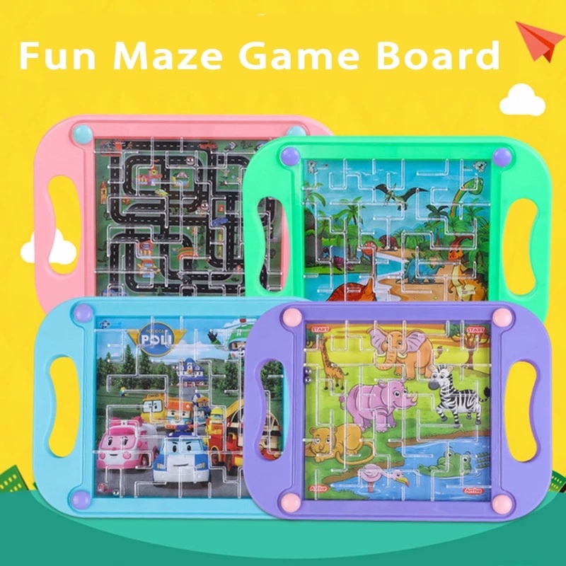 IRO IRO ADA Maze Game / Mainan Labirin Papan Labirin Edukasi Motorik dan konsentrasi Anak Education 