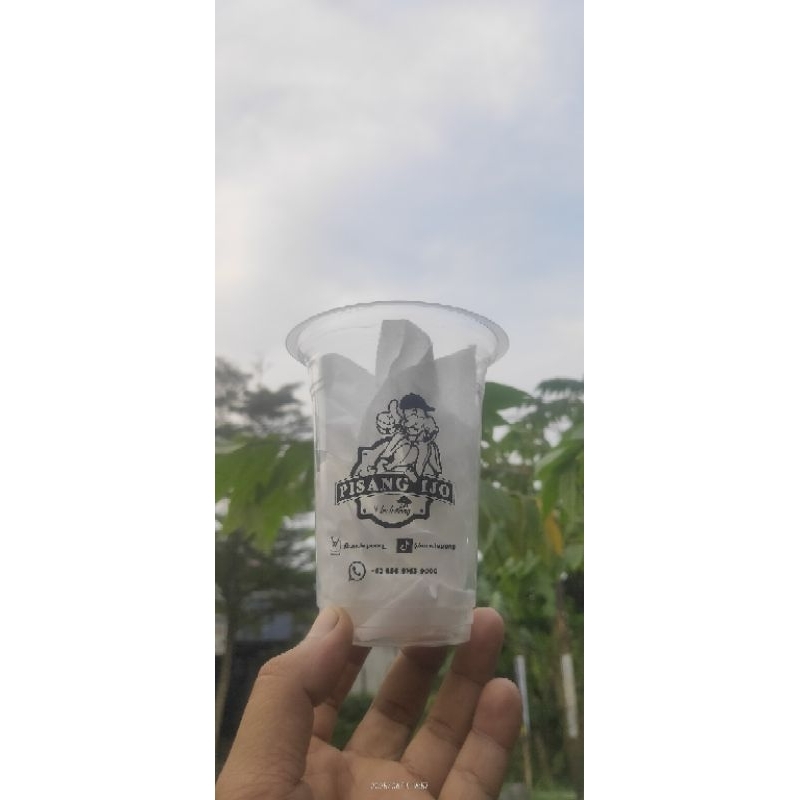 Sablon cup 16oz datar merek MERAK ketebalan 4,5 grm | sablon cup murah | plastik kemasan