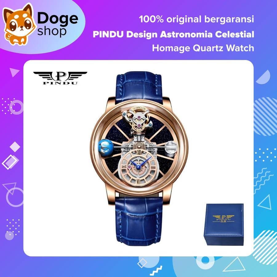 PINDU Design Astronomia Celestial Quartz Homage Watch Jam Tangan Curved Glass Homage