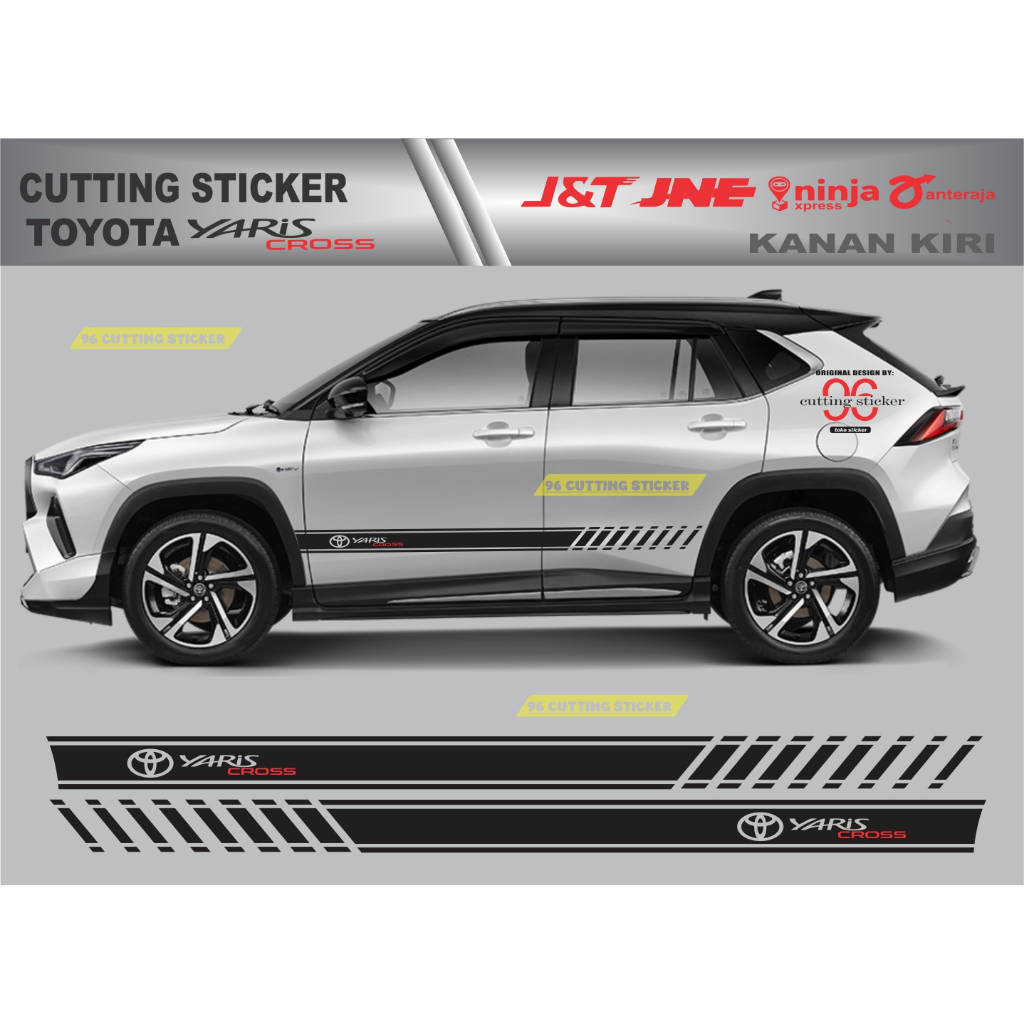 Sticker cutting variasi Toyota Yaris Cross