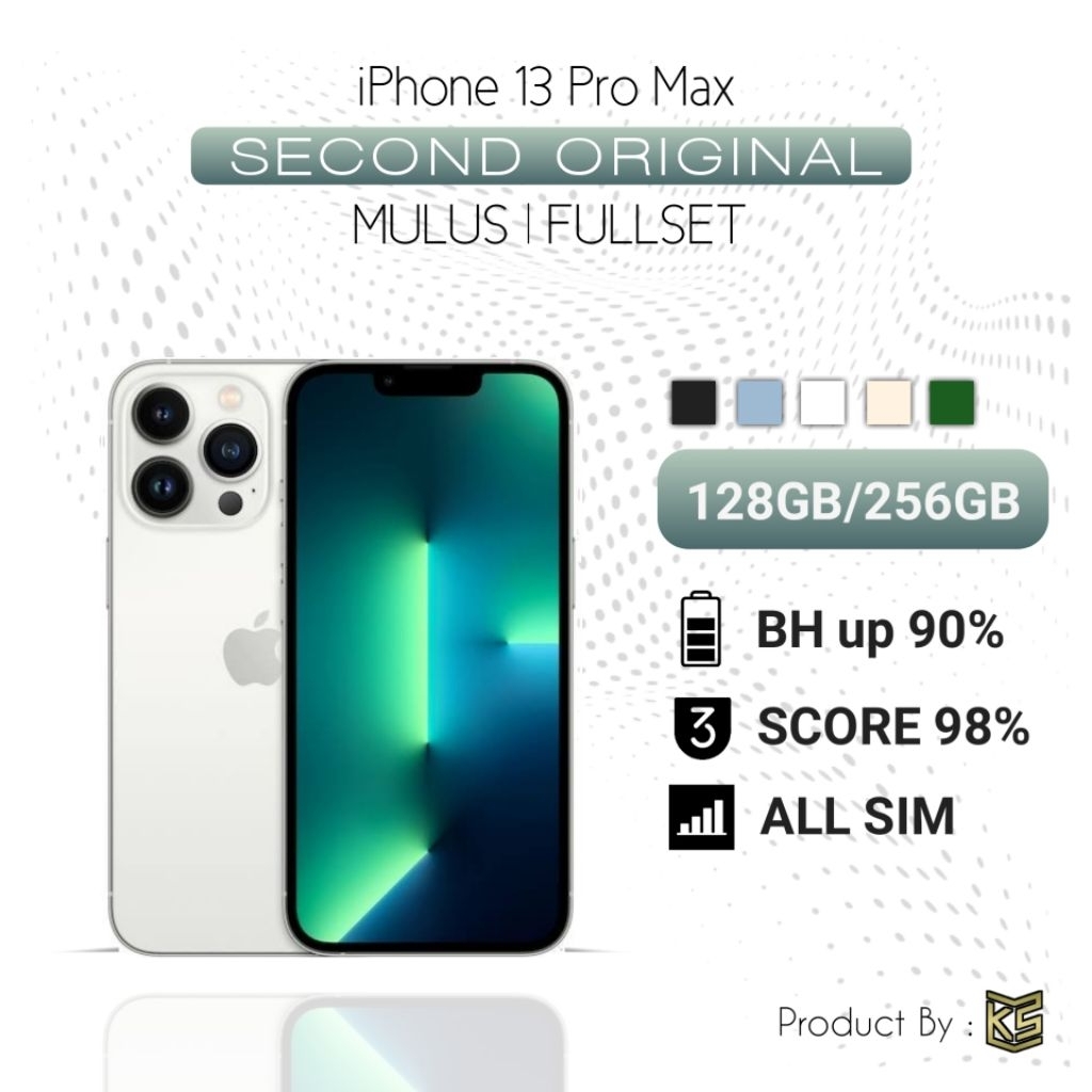 iPhone 13 pro max 128gb/256gb second ori mulus fullset