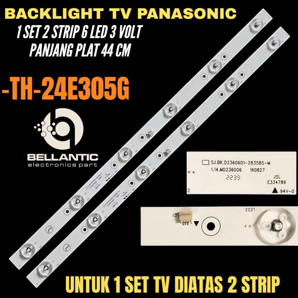 BACKLIGHT TV LED PANASONIC 24 INCH TH-24E305G BACKLIGHT TV 24 INCH