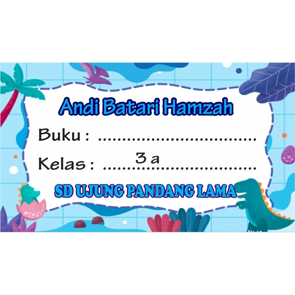

24 PCS Label Nama cantik 1 hari Selesai