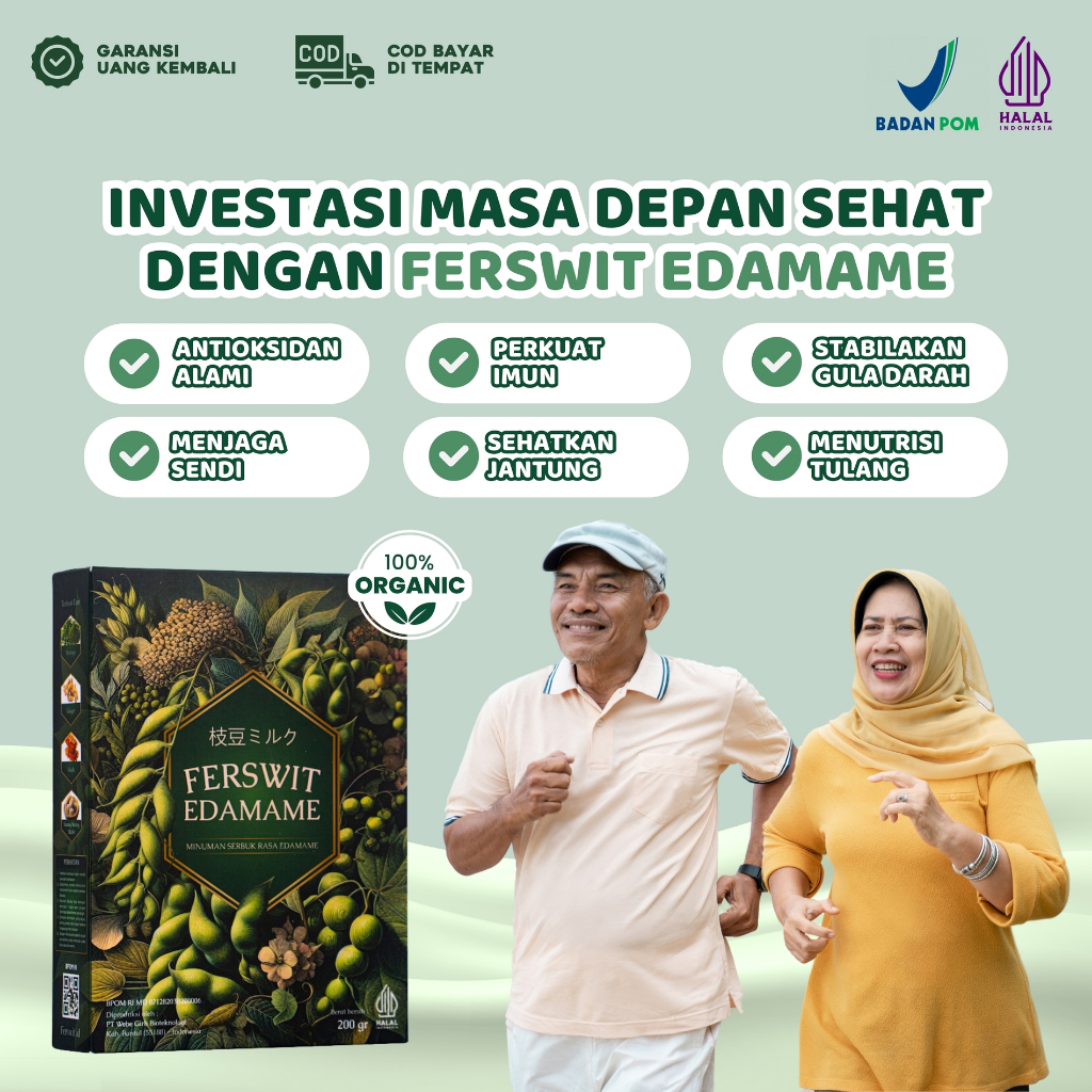 

Ferswit Susu Bubuk Edamame Jepang Murni Untuk Masalah Nyeri Sendi & Tulang