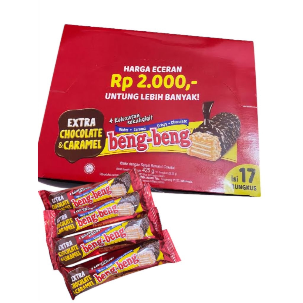 

beng - beng wafer caramel coklat