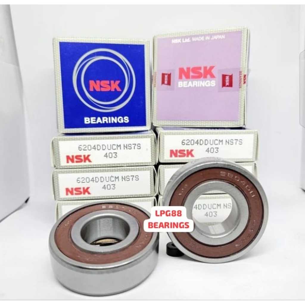 BEARING 6204 DDCUM NSK TUTUP KARET 6204 2RS NSK