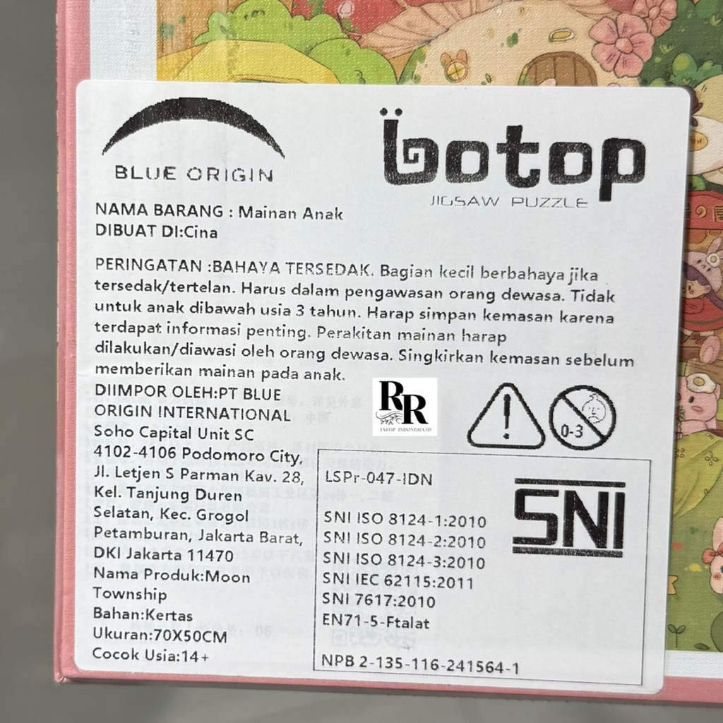 OhSome x Botop - Puzzle / Pajangan / Fusion (Sunflower, Pink Peaches, Moon Township) Puzzle