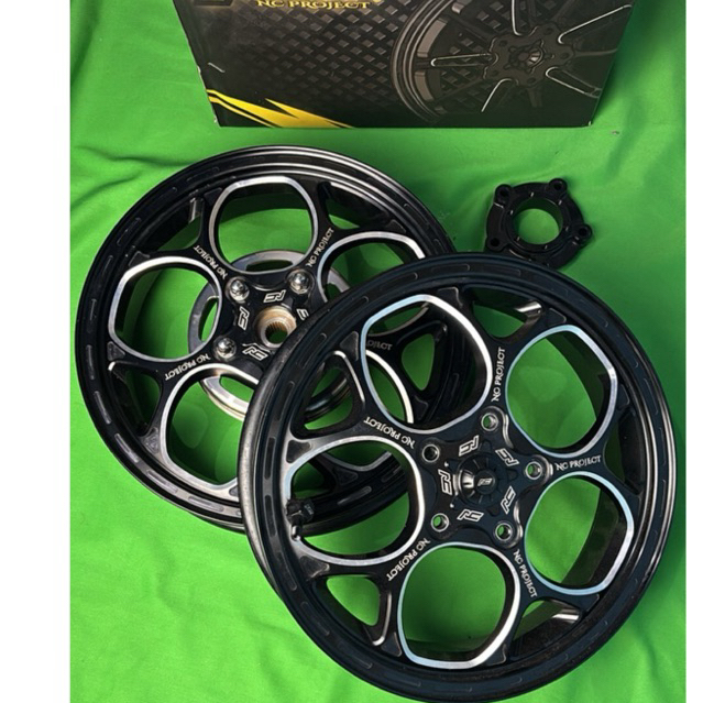 velg nc project v898 black vespa matic, sprint ,primavera